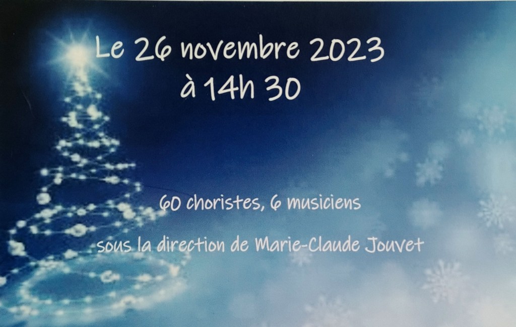 Affiche du concert du chœur des hivers