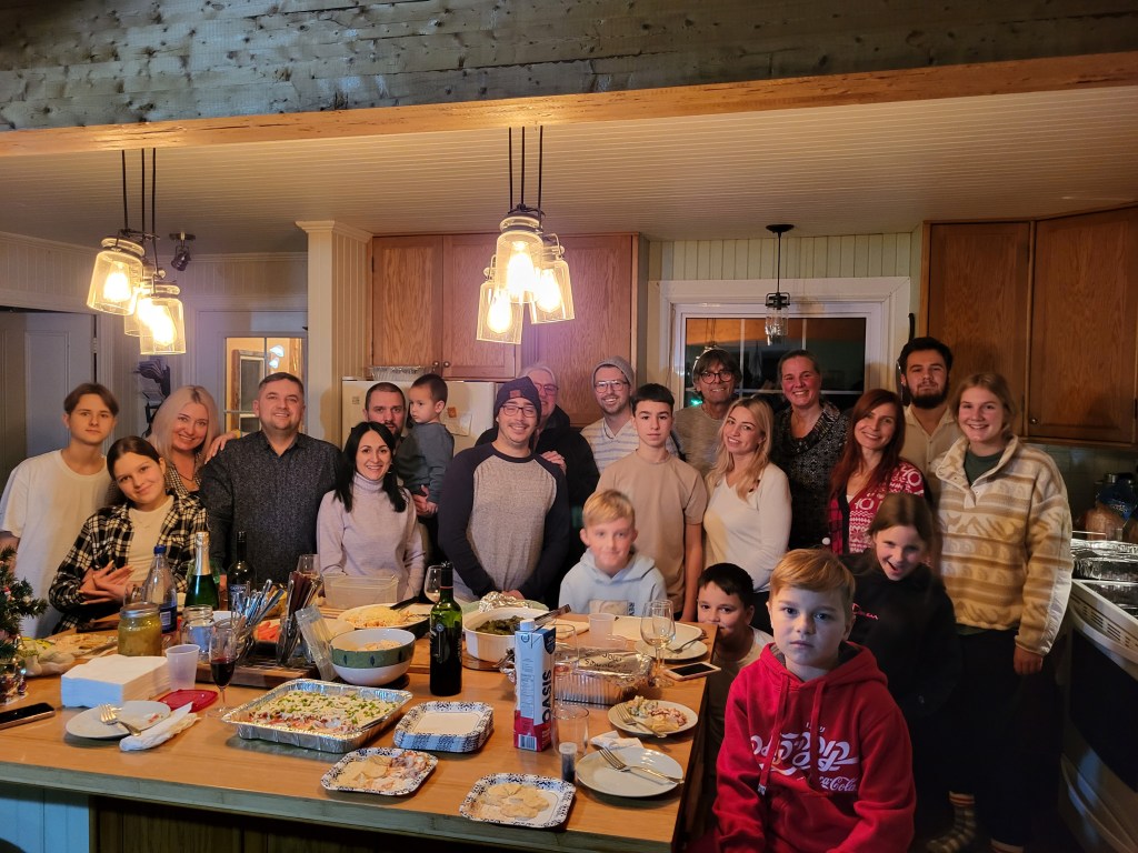 Photo de groupe du souper de Noël 2022